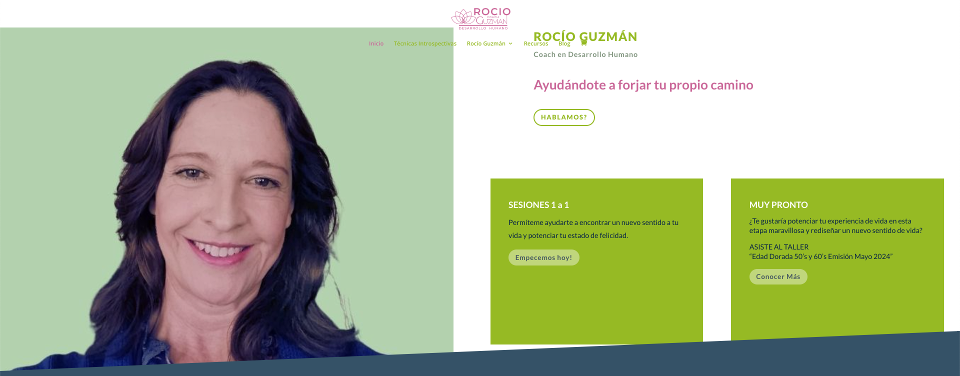 Website Rocío Guzmán Coach en Desarrollo Humano